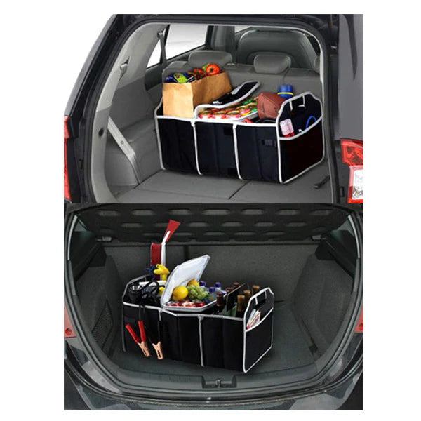 Car Trunk Organiser – Foldable Boot Storage with Compartments
