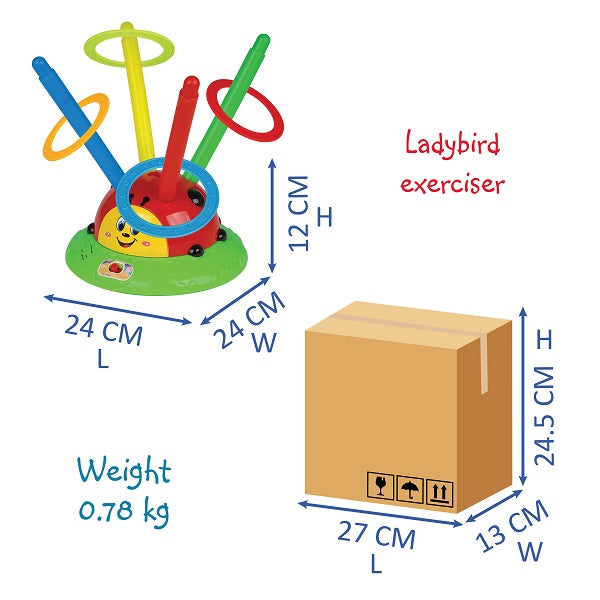 Multifunction Ladybug Outdoor Activity Playset