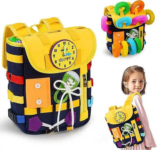Toddlers Backpack Busy Board