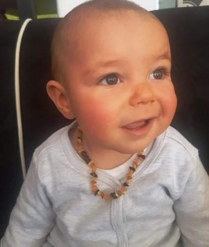 Multicolor Amber Baby Teething Necklace