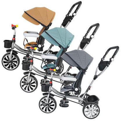 4-in-1 Multifunctional Tricycle Stroller