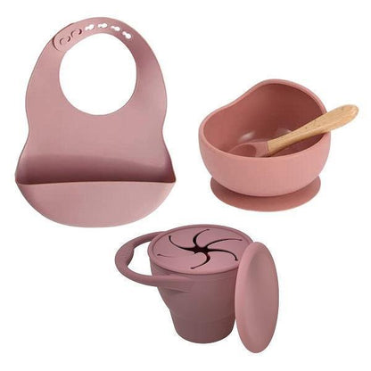 4pc Silicone Baby Feeding Set