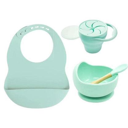 4pc Silicone Baby Feeding Set
