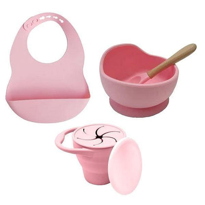 4pc Silicone Baby Feeding Set