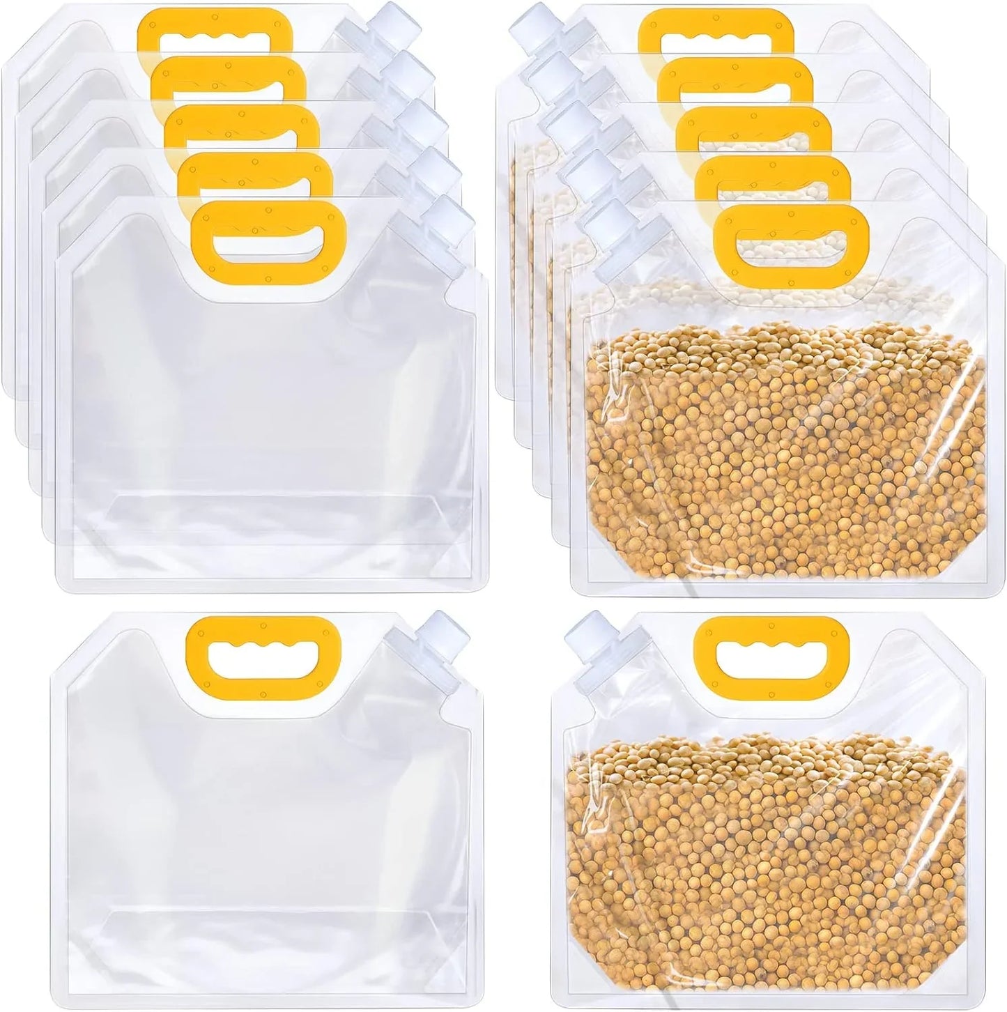 5L Refillable Plastic Food or Beverage Storage Bag (pack of 5)