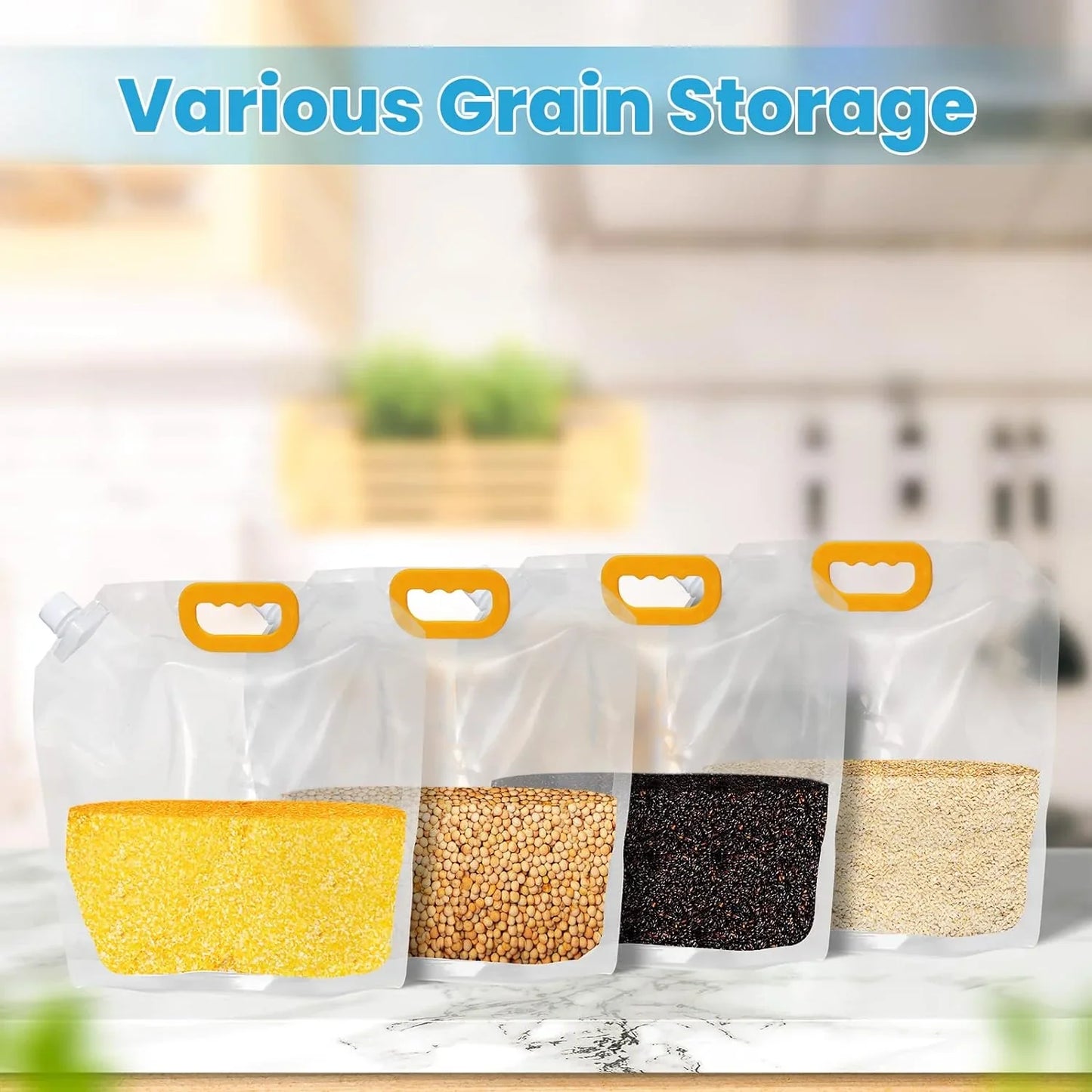 5L Refillable Plastic Food or Beverage Storage Bag (pack of 5)