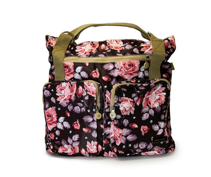 Beba Mour Roses Tote – Stylish Baby Bag with Changing Mat