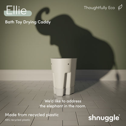 Shnuggle Ellie Bath Toy Drying Caddy | Free Standing Baby & Toddler Bath Toy Storage