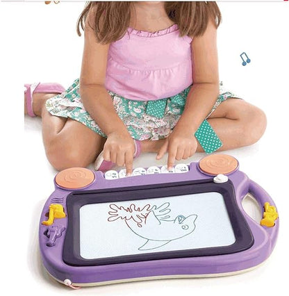 Jeronimo Handheld Writing Board with Hidden Pen & Music Notes – Blue