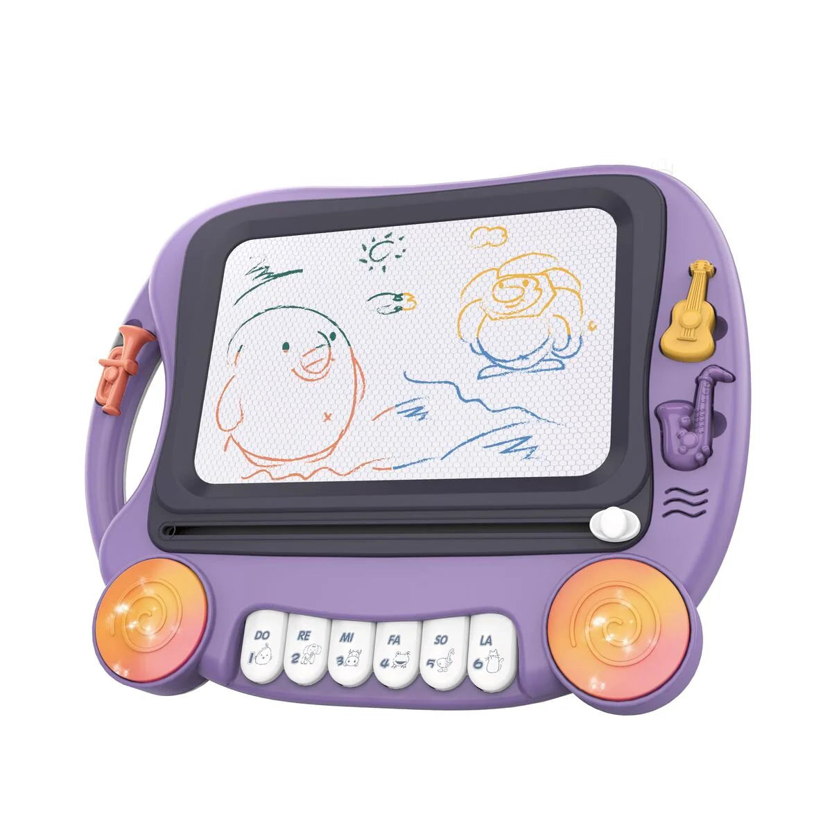 Jeronimo Handheld Writing Board with Hidden Pen & Music Notes – Blue