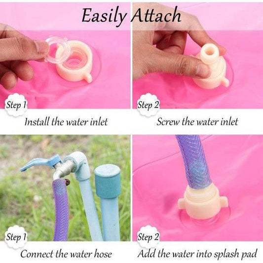 Jeronimo Pink Water Sprinkler Pad