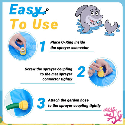 Jeronimo Sprinkler Pad – Blue | Summer Splash Pad (170cm)