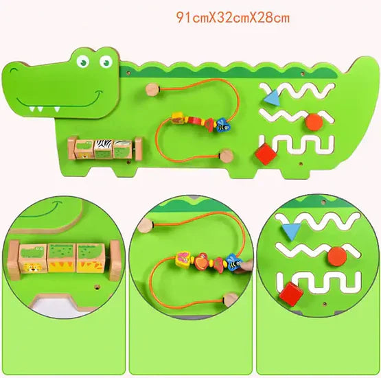 Jeronimo Wooden Wall Activity Crocodile