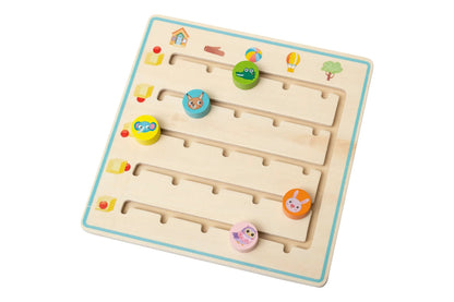 Nuovo Wooden Animal Puzzle Toy | Where The Animals Go (3+)