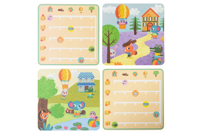 Nuovo Wooden Animal Puzzle Toy | Where The Animals Go (3+)