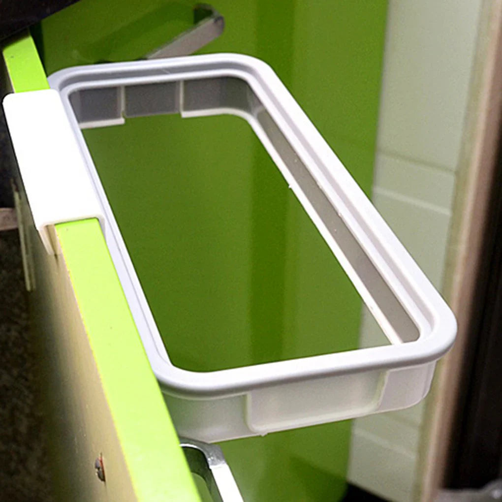 Over Door Trash Bag Holder with Lid