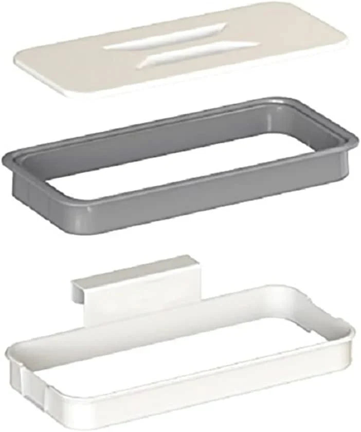 Over Door Trash Bag Holder with Lid