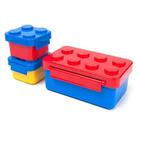 Red, Blue & Yellow Building Block Lunch Box for Kids