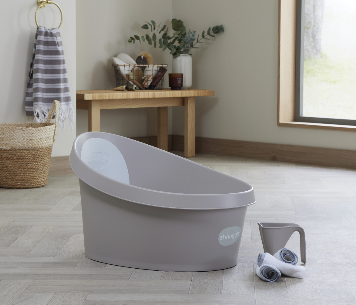 Shnuggle Toddler Bath Tub | Big Bath for bigger kids | Child bathtub seat support | Fits in shower and adult bath