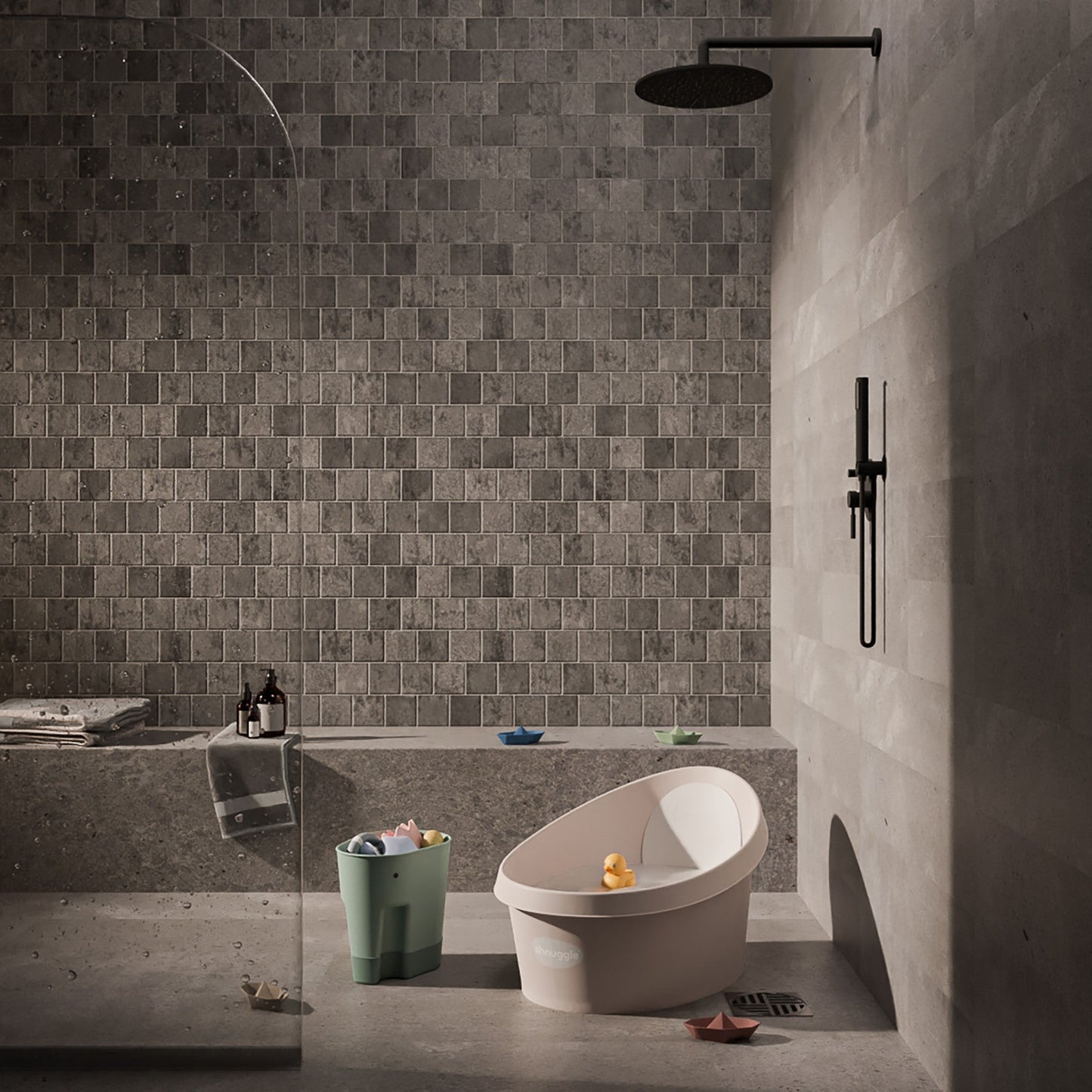 Shnuggle Toddler Bath Tub | Big Bath for bigger kids | Child bathtub seat support | Fits in shower and adult bath