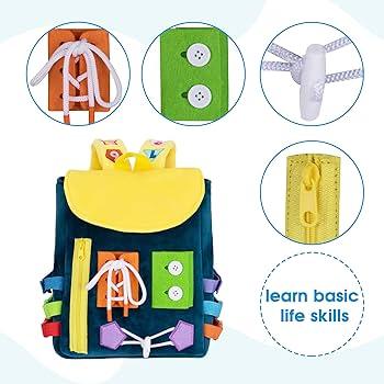 Toddlers Backpack Busy Board
