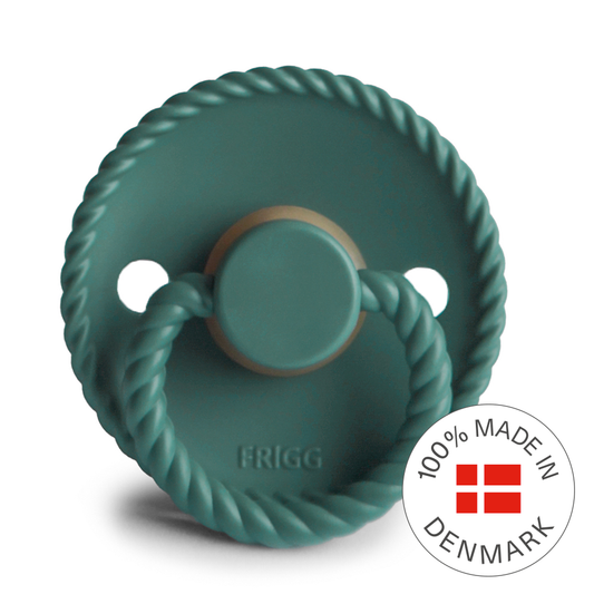 FRIGG Rope - Round Latex Pacifier - Vintage Green