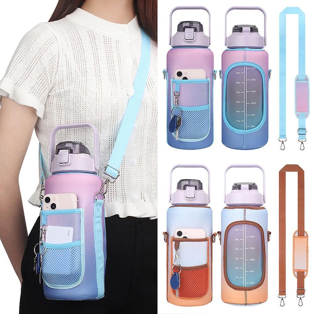Water Bottle Holder Bag with Shoulder Strap
