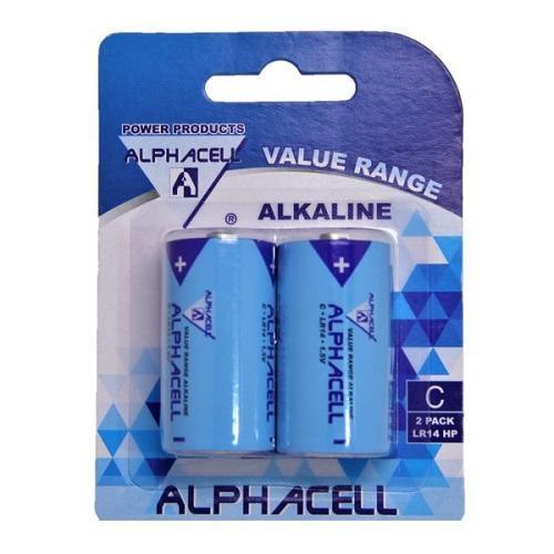 Alphacell 2pc Size C Value Battery