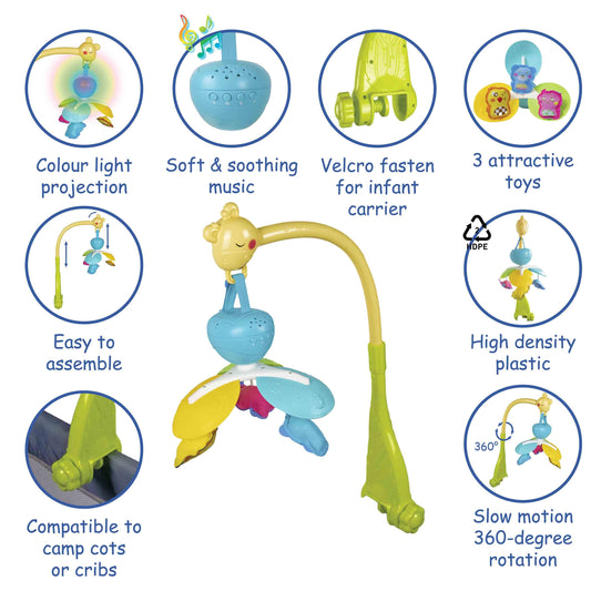 Baby Bed Bell Mobile Projector