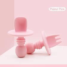 Baby Silicone Spoon & Fork Set