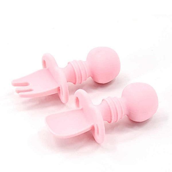 Baby Silicone Spoon & Fork Set