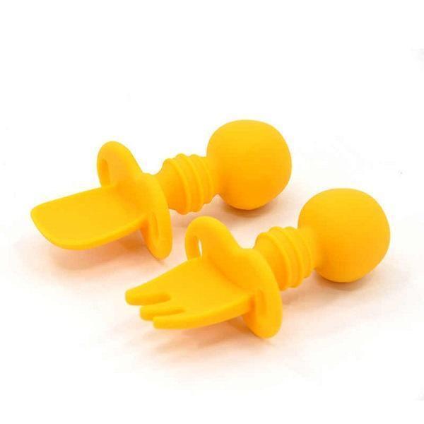 Baby Silicone Spoon & Fork Set