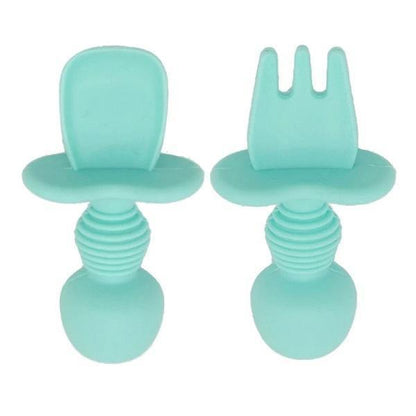 Baby Silicone Spoon & Fork Set
