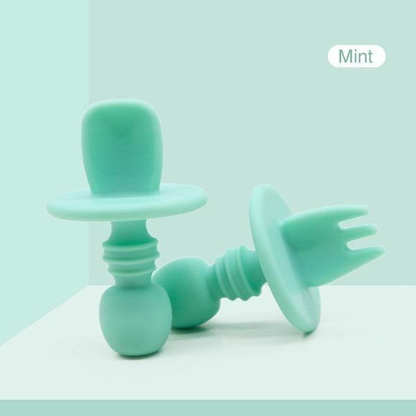 Baby Silicone Spoon & Fork Set