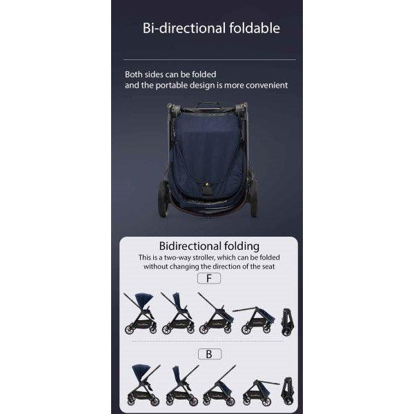 Black Linen Black High Rider Smart Stroller (Pre-Order)