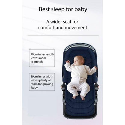 Black Linen Black High Rider Smart Stroller (Pre-Order)