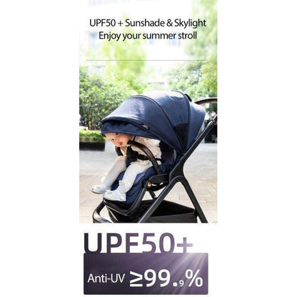 Black Linen Black High Rider Smart Stroller (Pre-Order)