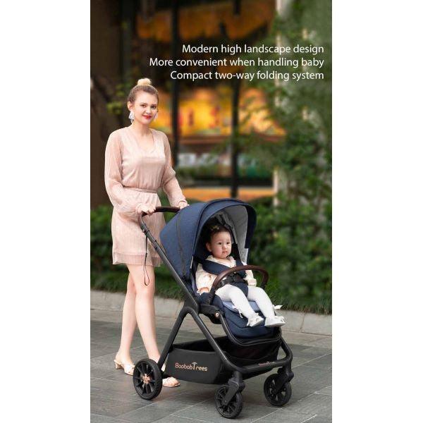 Black Linen Black High Rider Smart Stroller (Pre-Order)