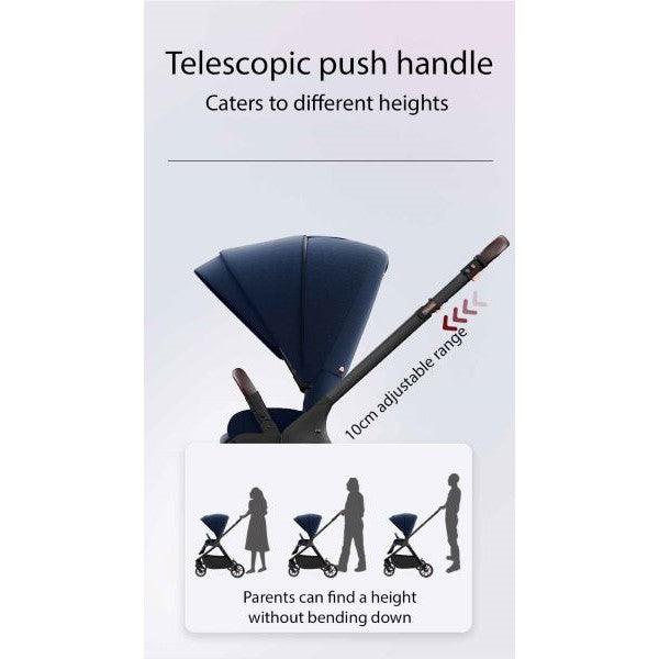 Black Linen Black High Rider Smart Stroller (Pre-Order)