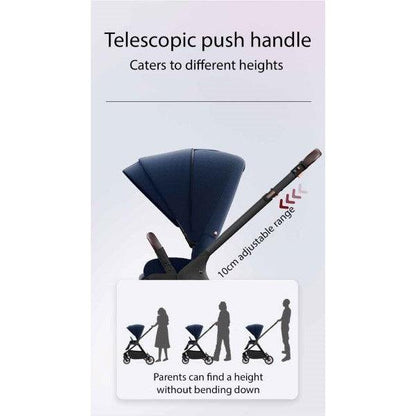 Black Linen Black High Rider Smart Stroller (Pre-Order)