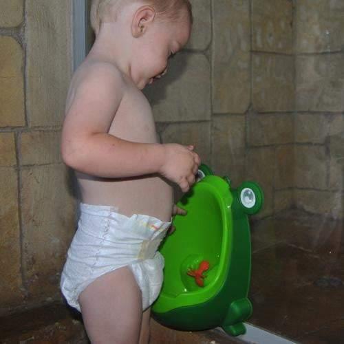 Blue/Orange Easy-Peesy Toddler Froggy Urinal for Boys