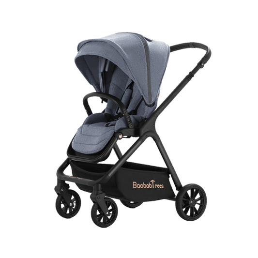 Denim Linen Grey High Rider Smart Stroller (Pre-Order)
