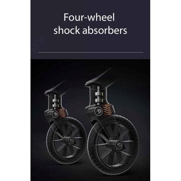 Denim Linen Grey High Rider Smart Stroller (Pre-Order)