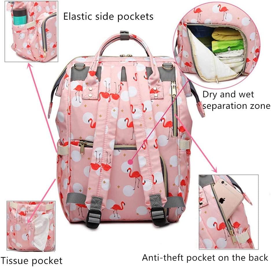 Flamingo Backpack Baby Diaper Bag