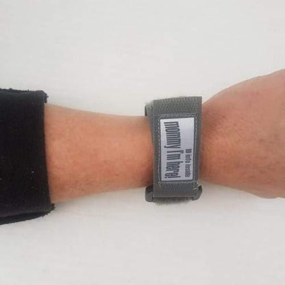 Grey Kids ID Wristband