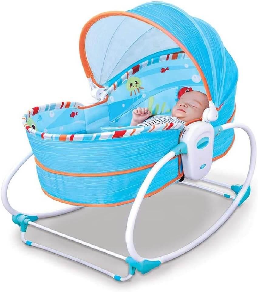 Mastela 5-in-1 Baby Rocker Bassinet