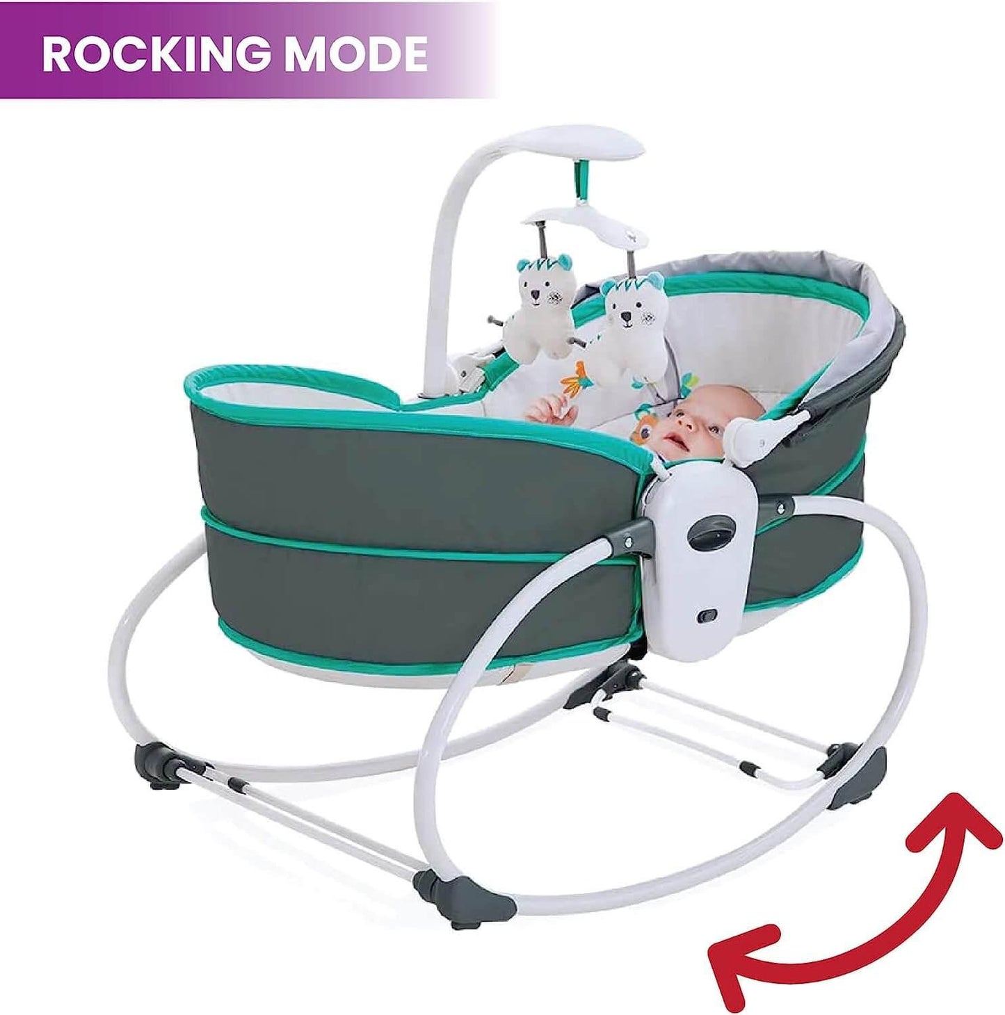 Mastela 5-in-1 Baby Rocker Bassinet
