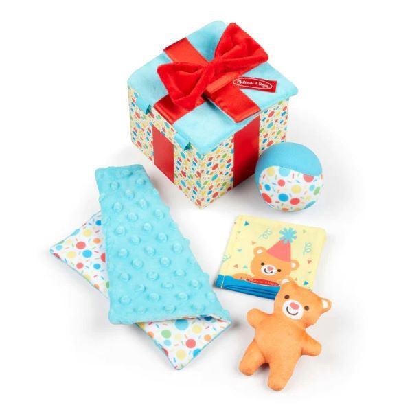 Melissa & Doug Wooden Surprise Gift Box Toy for Babies