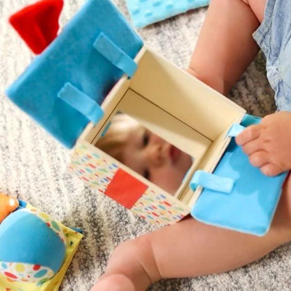 Melissa & Doug Wooden Surprise Gift Box Toy for Babies