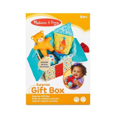 Melissa & Doug Wooden Surprise Gift Box Toy for Babies